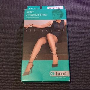 New Juzo Attractive Support Stockings Black Size 4